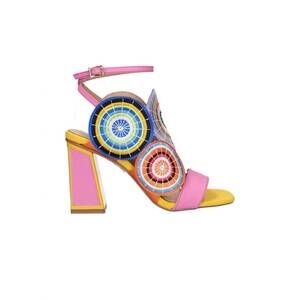 NEW EXE women's lucia ice block heel sandal in pink